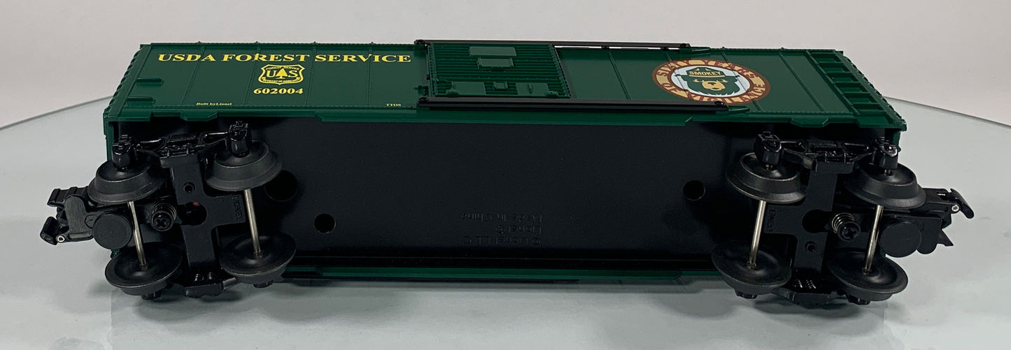 LIONEL • O GAUGE • 2004 Smokey the Bear and USDA Forest Service Boxcar 6-52335 • NEW OLD STOCK