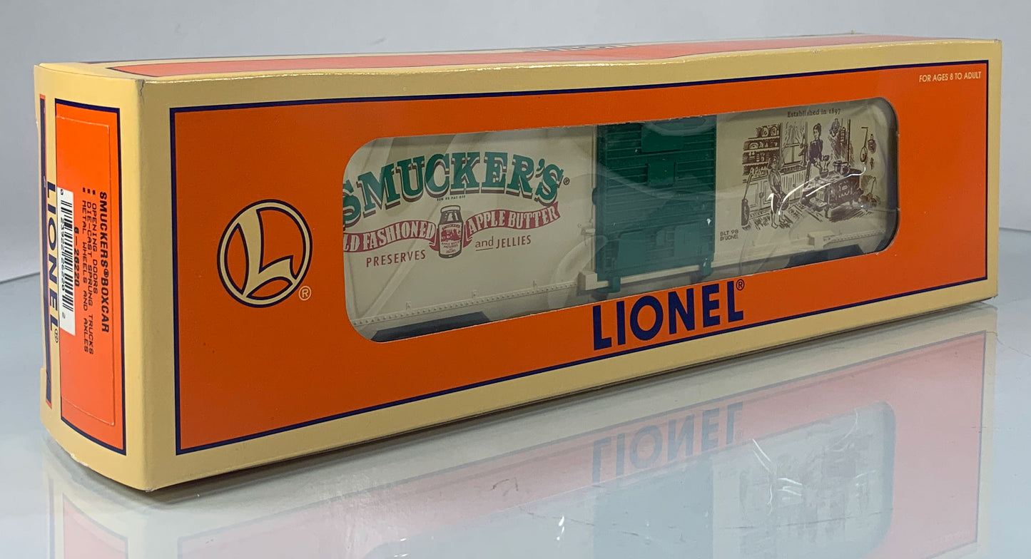LIONEL • O GAUGE • 1998 Smucker’s Box Car 6-26220 • NEW OLD STOCK
