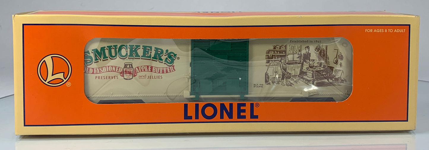 LIONEL • O GAUGE • 1998 Smucker’s Box Car 6-26220 • NEW OLD STOCK