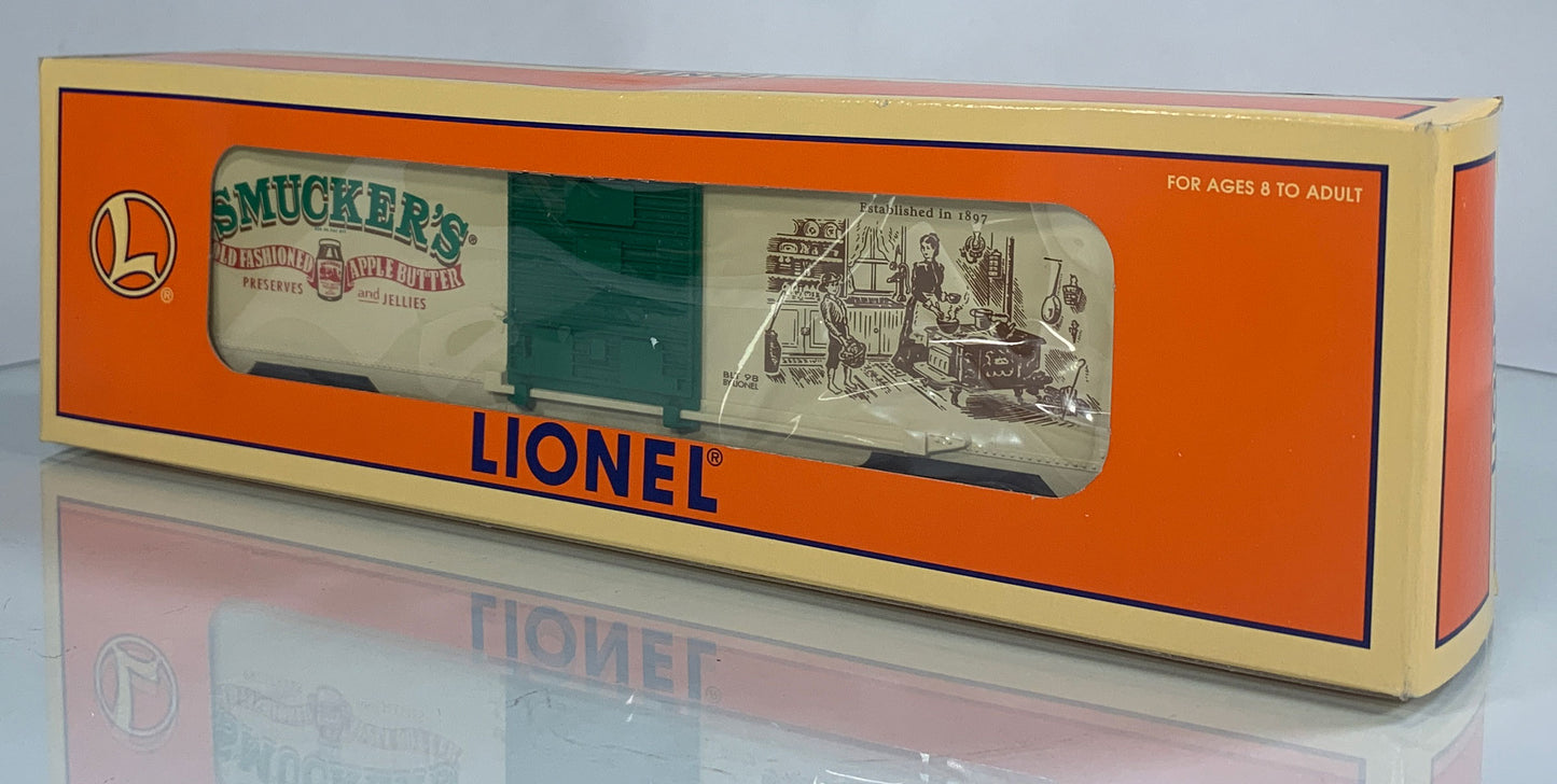 LIONEL • O GAUGE • 1998 Smucker’s Box Car 6-26220 • NEW OLD STOCK