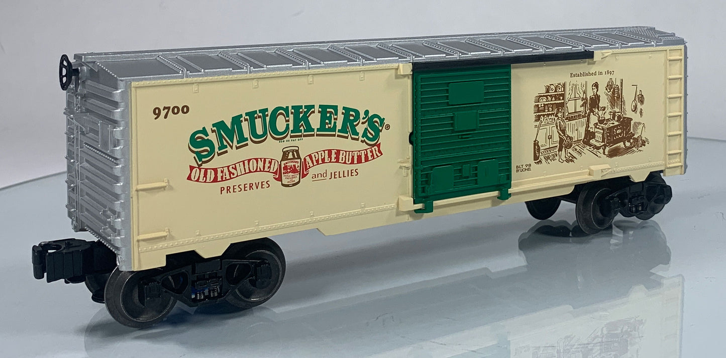 LIONEL • O GAUGE • 1998 Smucker’s Box Car 6-26220 • NEW OLD STOCK