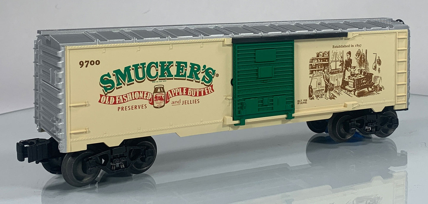LIONEL • O GAUGE • 1998 Smucker’s Box Car 6-26220 • NEW OLD STOCK