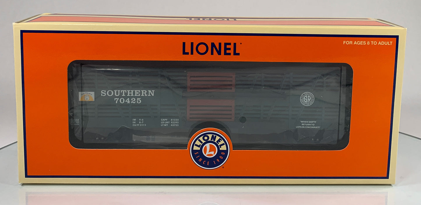 LIONEL • O GAUGE • LOTS 2004 Southern Stock Car w Pig Sounds 6-52342 • NEW OLD STOCK