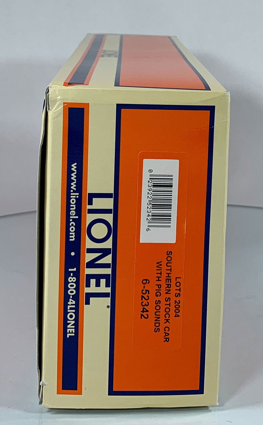 LIONEL • O GAUGE • LOTS 2004 Southern Stock Car w Pig Sounds 6-52342 • NEW OLD STOCK