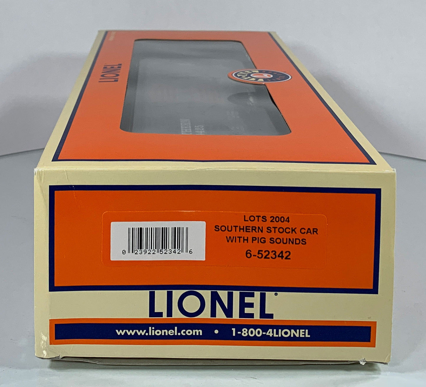 LIONEL • O GAUGE • LOTS 2004 Southern Stock Car w Pig Sounds 6-52342 • NEW OLD STOCK