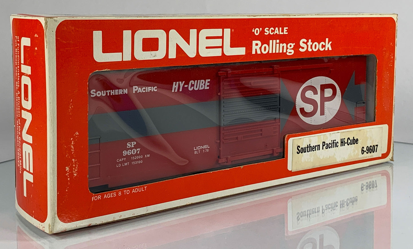 LIONEL • O GAUGE • 1976 Southern Pacific Hi-Cube Boxcar 6-9607 • EX COND • LNOS