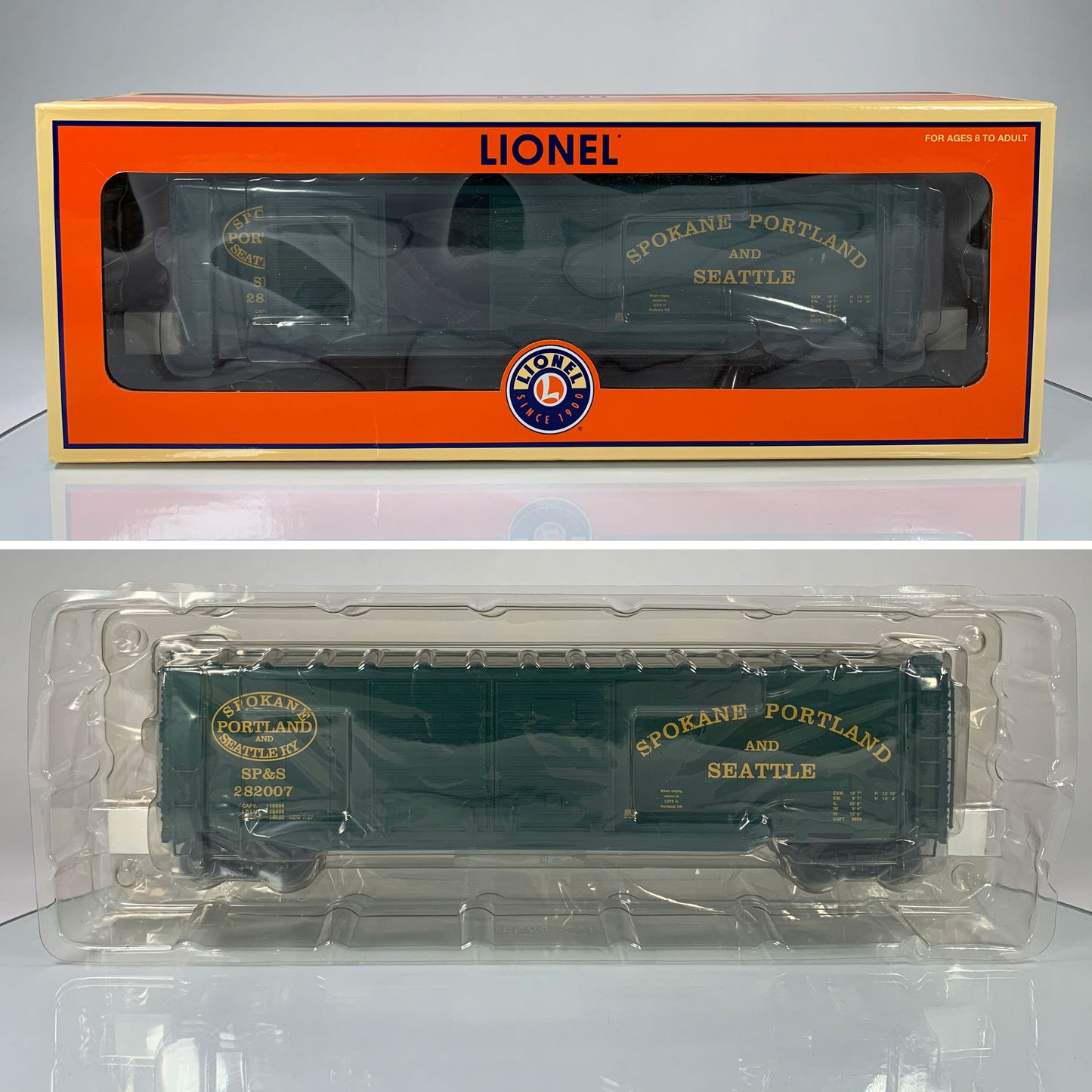 LIONEL • O GAUGE • 2007 Spokane Portland & Seattle Double Door Boxcar 6-52425 • NEW OLD STOCK