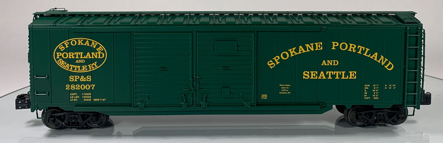 LIONEL • O GAUGE • 2007 Spokane Portland & Seattle Double Door Boxcar 6-52425 • NEW OLD STOCK