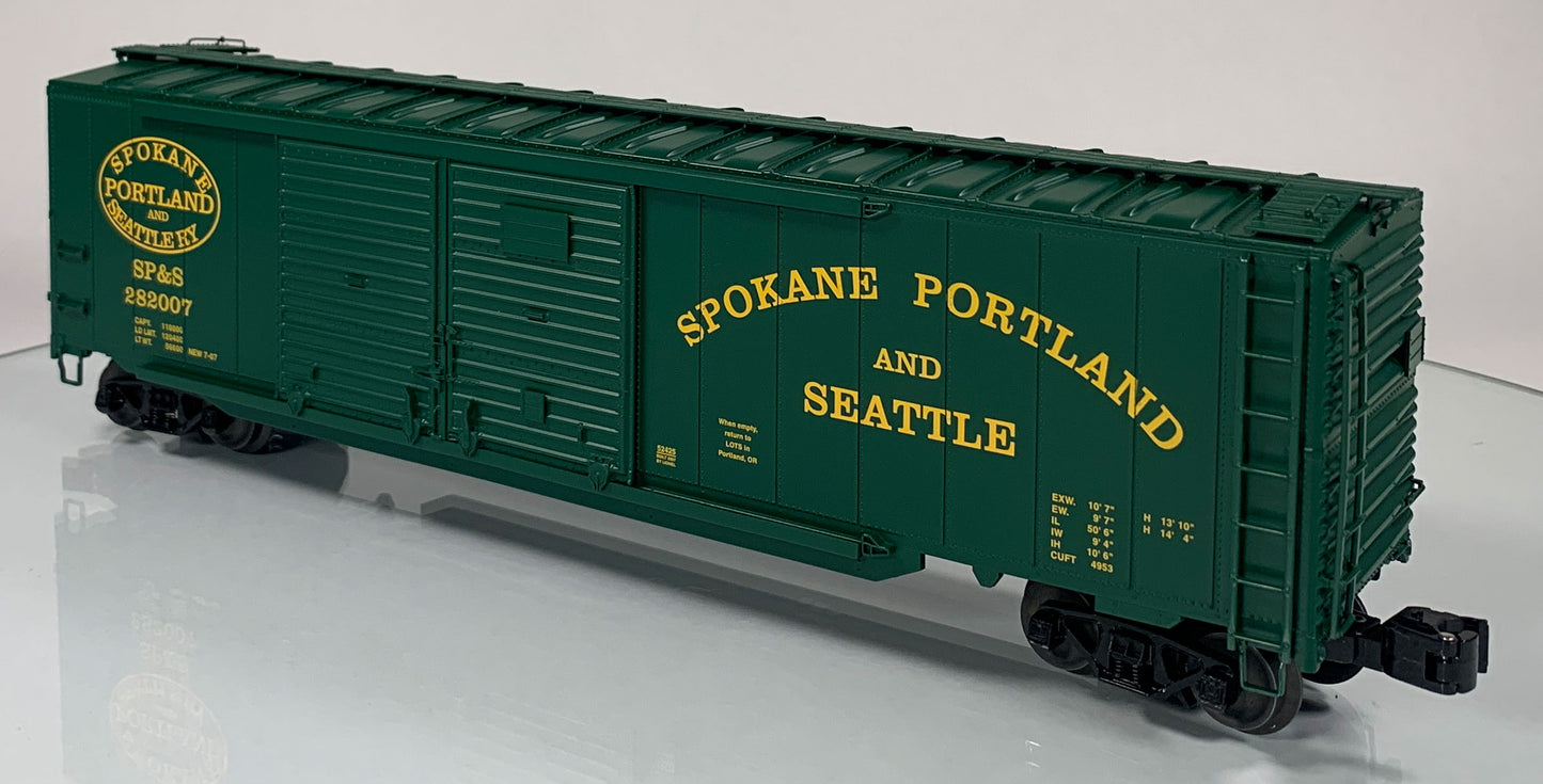 LIONEL • O GAUGE • 2007 Spokane Portland & Seattle Double Door Boxcar 6-52425 • NEW OLD STOCK