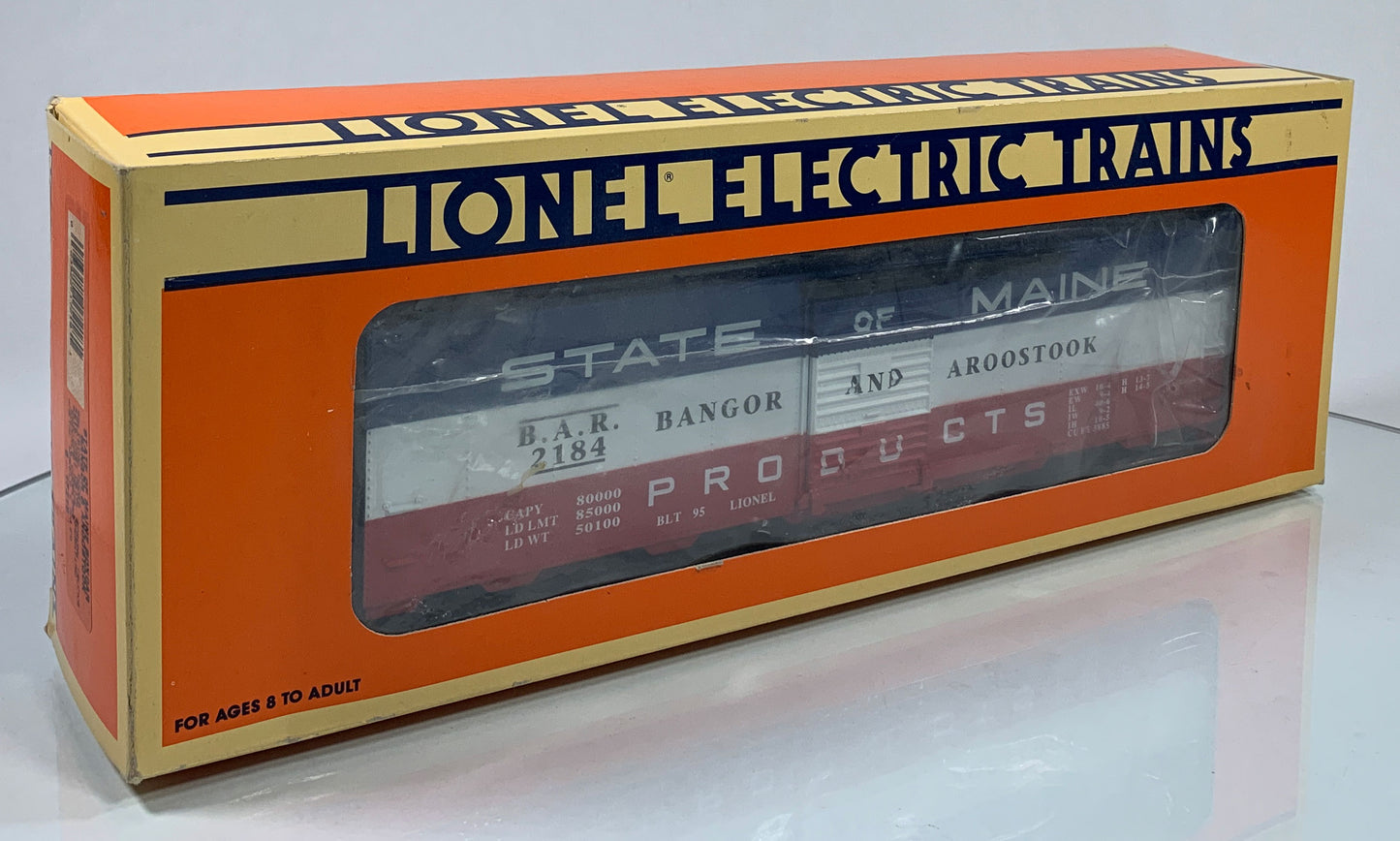 LIONEL • O GAUGE • 1995 State of Maine – Bangor & Aroostook Boxcar 6-17218 • LIKE NEW