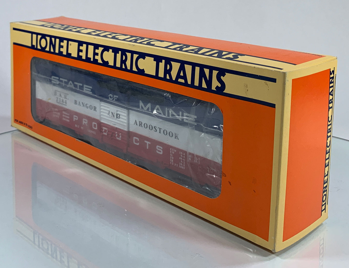 LIONEL • O GAUGE • 1995 State of Maine – Bangor & Aroostook Boxcar 6-17218 • LIKE NEW