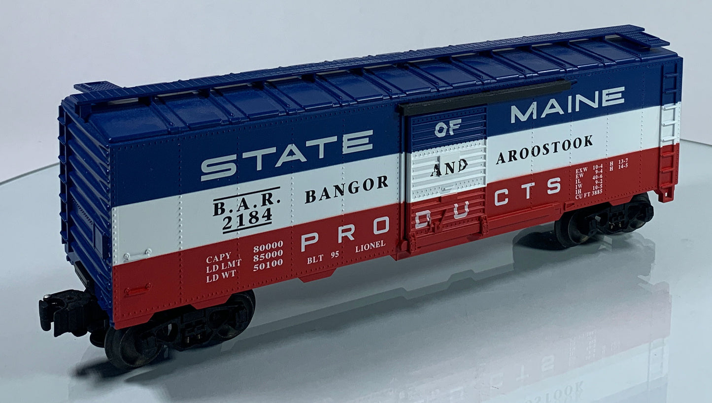 LIONEL • O GAUGE • 1995 State of Maine – Bangor & Aroostook Boxcar 6-17218 • LIKE NEW