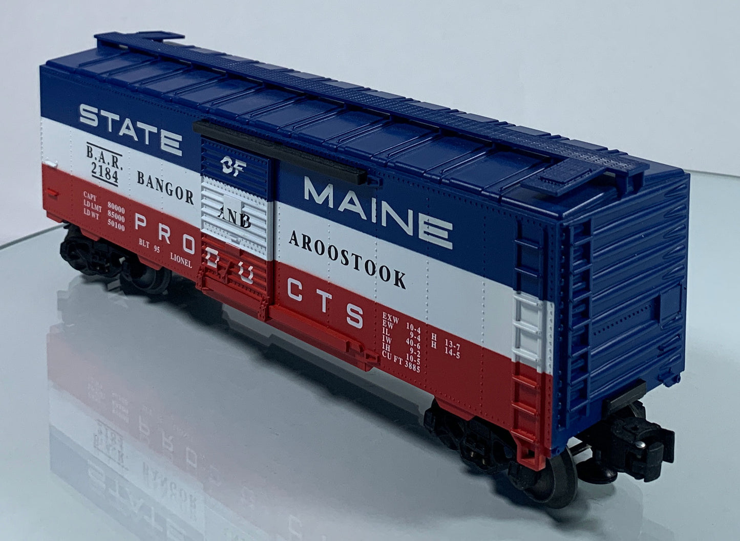 LIONEL • O GAUGE • 1995 State of Maine – Bangor & Aroostook Boxcar 6-17218 • LIKE NEW