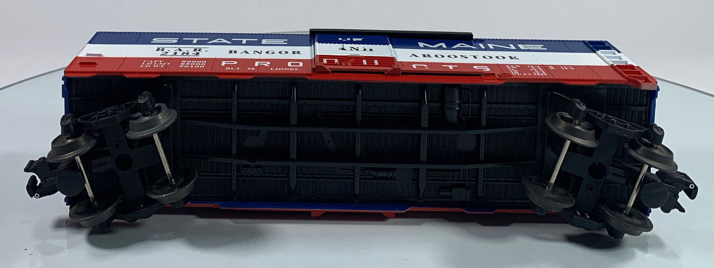 LIONEL • O GAUGE • 1995 State of Maine – Bangor & Aroostook Boxcar 6-17218 • LIKE NEW
