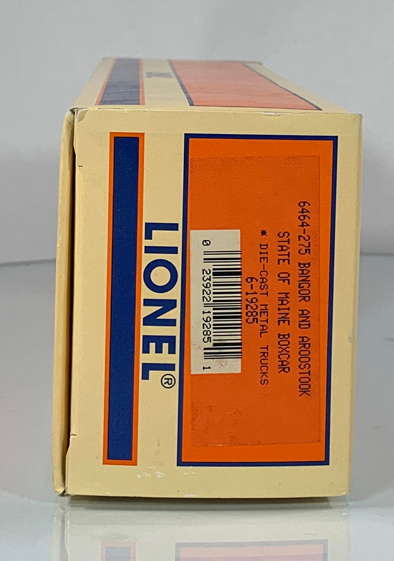 LIONEL • O GAUGE • 1996 State of Maine Bangor Aroostook Car 6-19285 • NEW OLD STOCK