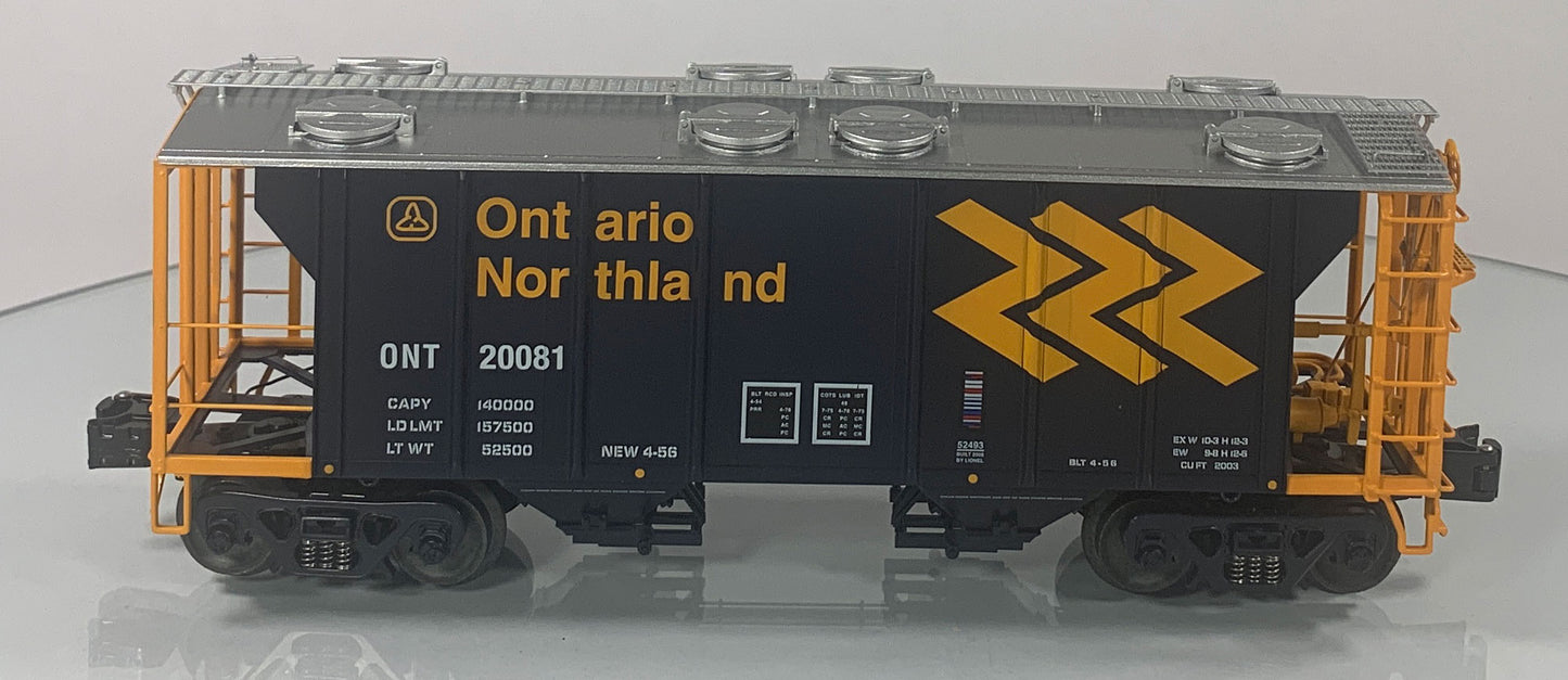 LIONEL • O GAUGE • LCCA 2008 PS-2 Convention Susquehanna & Ontario Northland Hoppers 6-52491 • 2-PACK • NEW OLD STOCK