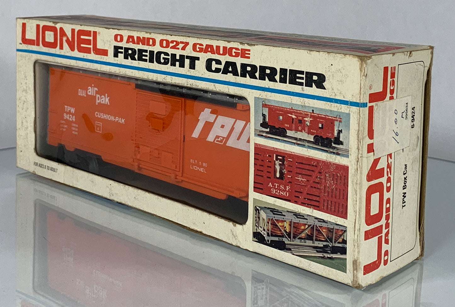LIONEL • O GAUGE • 1980 TPW Toledo Peoria Western Boxcar 6-9424 • NEW OLD STOCK