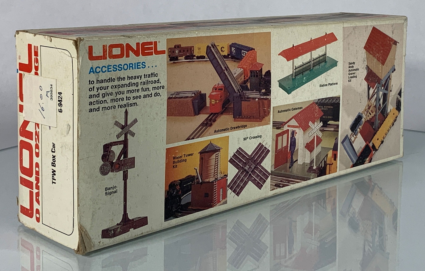 LIONEL • O GAUGE • 1980 TPW Toledo Peoria Western Boxcar 6-9424 • NEW OLD STOCK