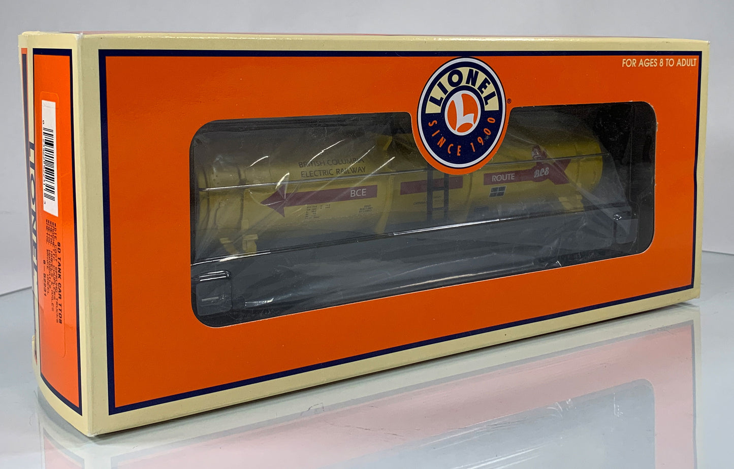 LIONEL • O GAUGE • 2001 TTOS British Colombia Electric Railway Single Dome Tank Car 6-52231 • NEW OLD STOCK