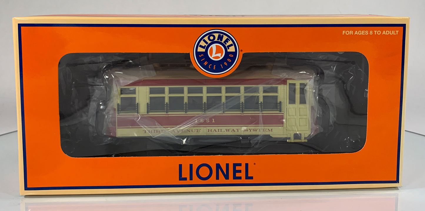 LIONEL • O GAUGE • 2006 Third Avenue Railway Trolley 6-28415 • NEW OLD STOCK