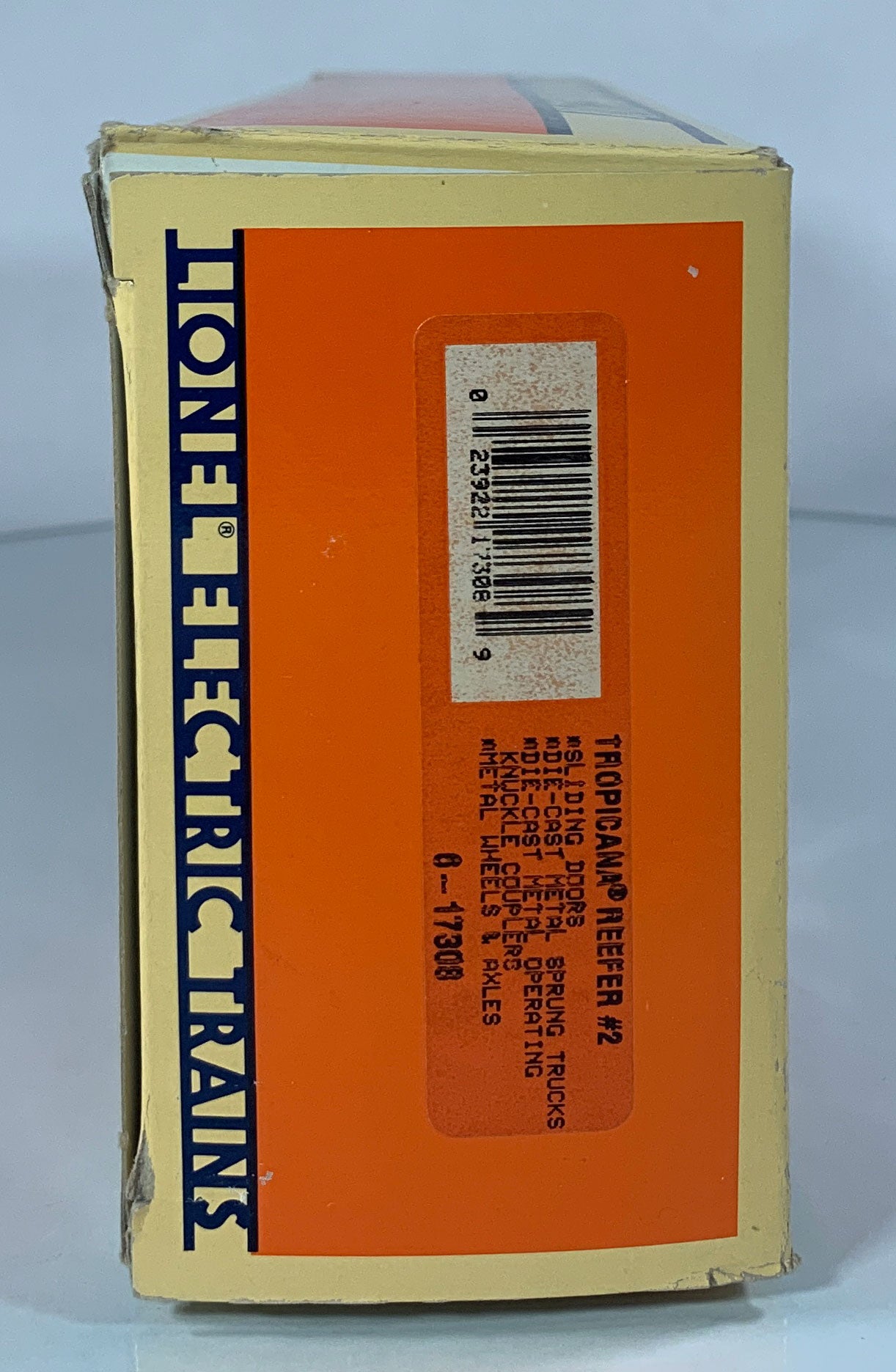 LIONEL • O GAUGE • 1996 Tropicana Reefer #2 6-17308 • EX COND