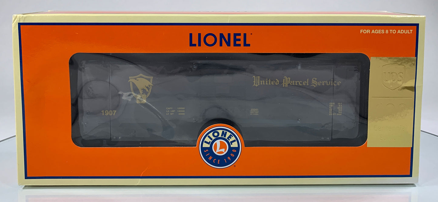 LIONEL • O GAUGE • 2006 UPS Centennial Boxcar #1 6-25041 • NEW OLD STOCK