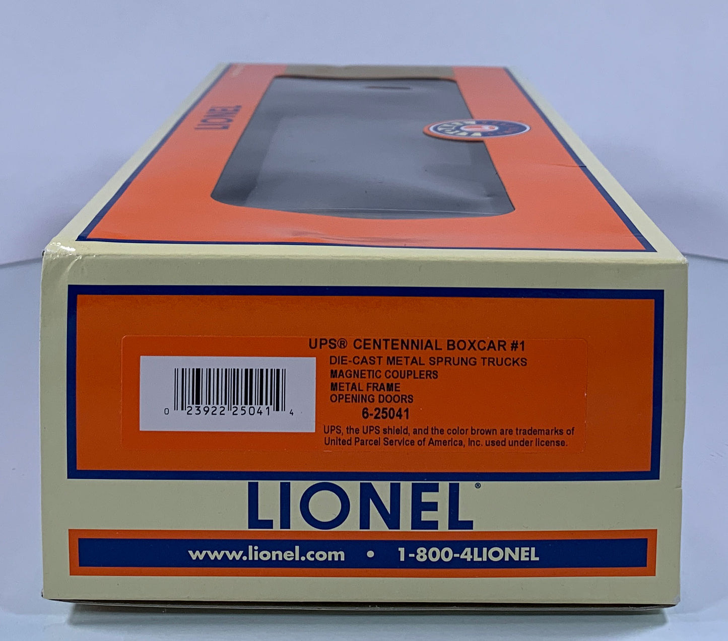 LIONEL • O GAUGE • 2006 UPS Centennial Boxcar #1 6-25041 • NEW OLD STOCK