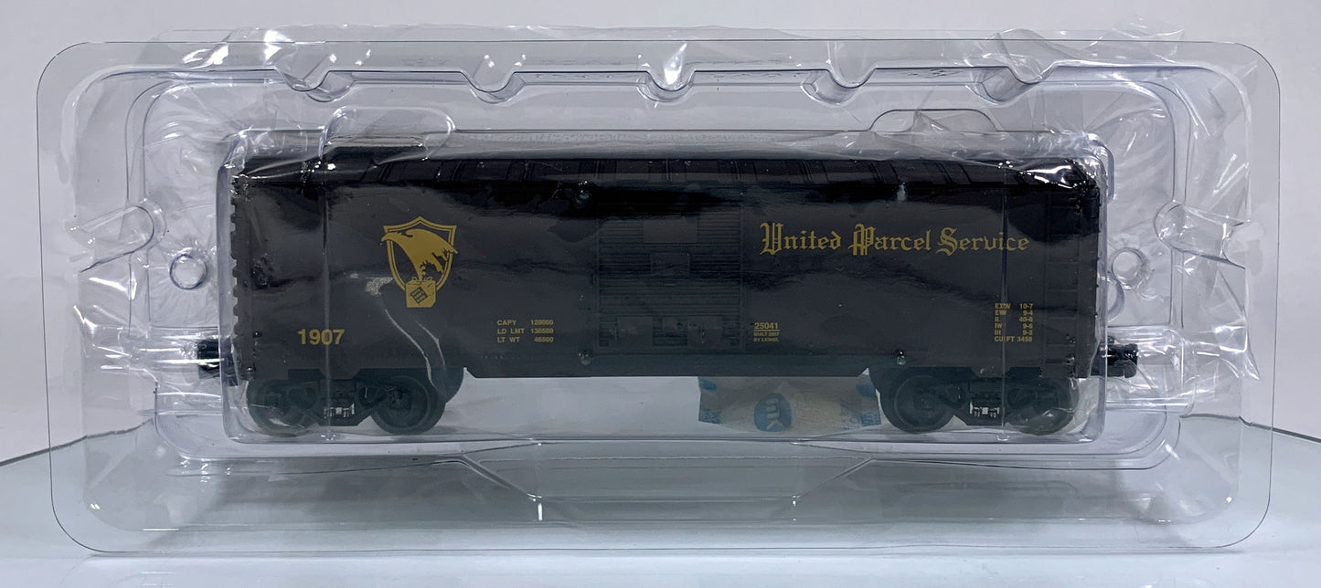 LIONEL • O GAUGE • 2006 UPS Centennial Boxcar #1 6-25041 • NEW OLD STOCK