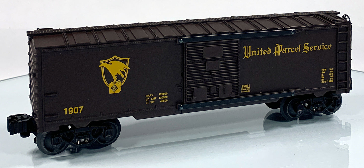 LIONEL • O GAUGE • 2006 UPS Centennial Boxcar #1 6-25041 • NEW OLD STOCK
