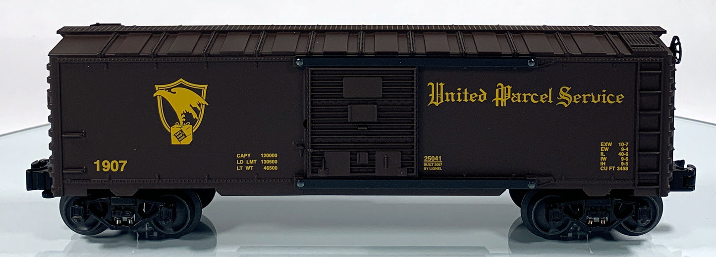 LIONEL • O GAUGE • 2006 UPS Centennial Boxcar #1 6-25041 • NEW OLD STOCK