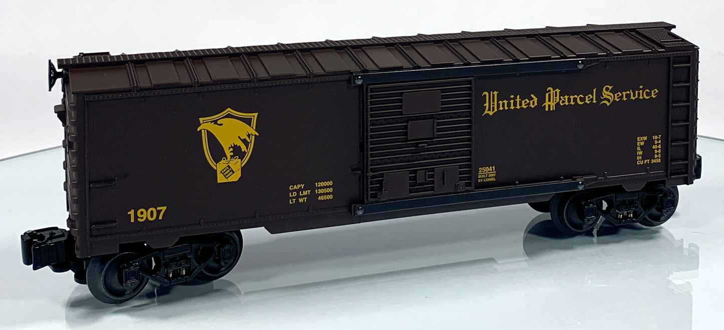 LIONEL • O GAUGE • 2006 UPS Centennial Boxcar #1 6-25041 • NEW OLD STOCK