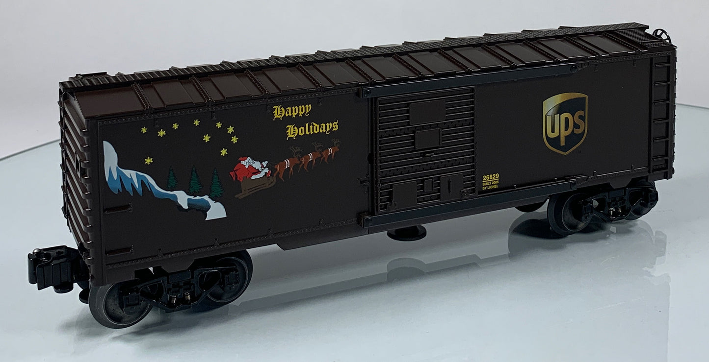 LIONEL • O GAUGE • 2005 UPS Holiday Operating Boxcar 6-26829 • NEW OLD STOCK