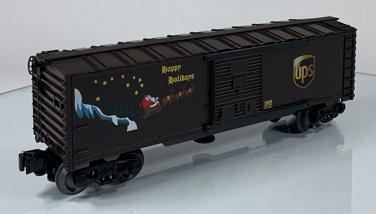 LIONEL • O GAUGE • 2005 UPS Holiday Operating Boxcar 6-26829 • NEW OLD STOCK