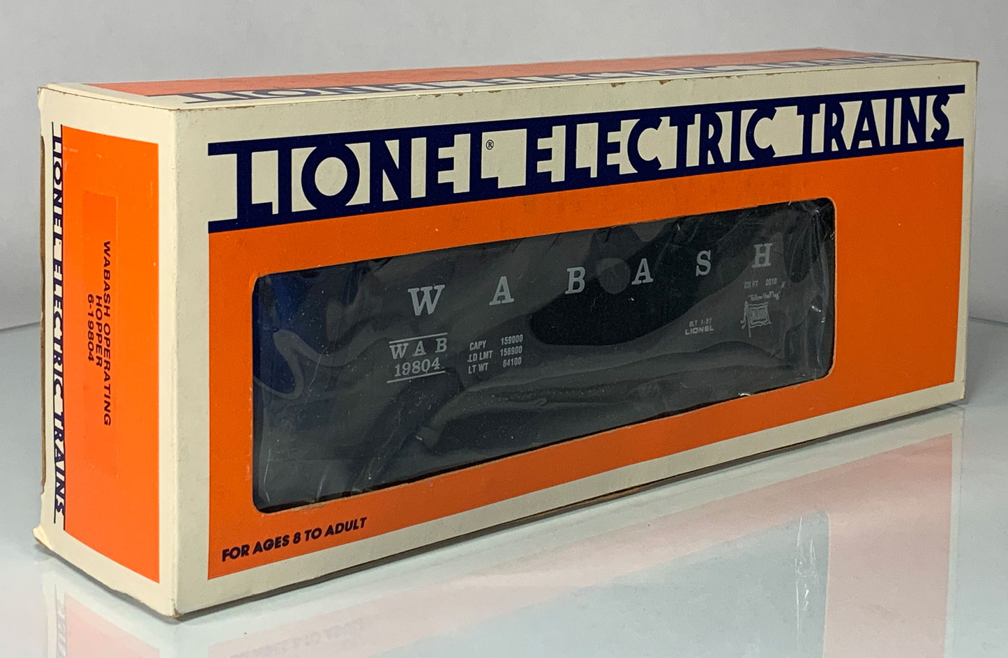 LIONEL • O GAUGE • 1987 Wabash Operating Hopper 6-19804 • NEW OLD STOCK