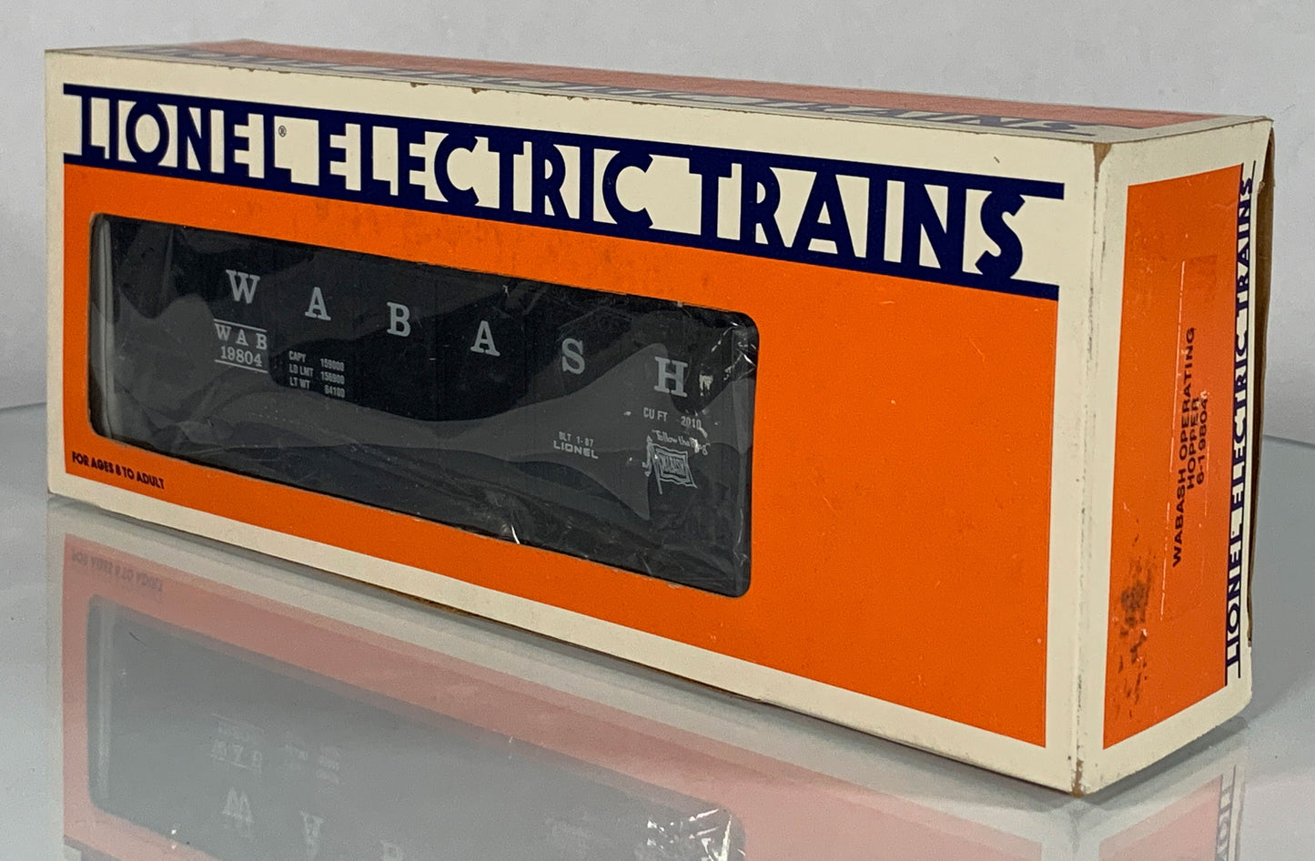 LIONEL • O GAUGE • 1987 Wabash Operating Hopper 6-19804 • NEW OLD STOCK