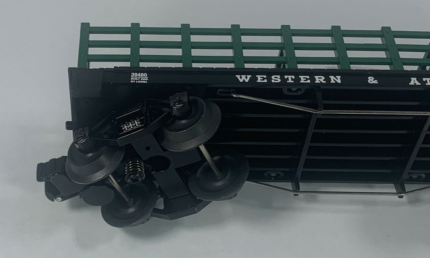 LIONEL • O GAUGE • 2009 Western & Atlantic Flatcar with Cannon Load 6-39480 • NEW OLD STOCK