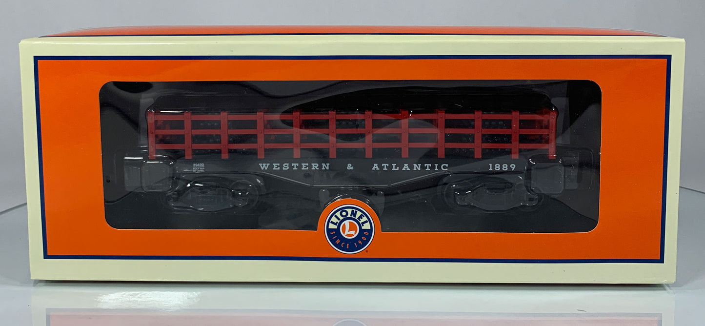 LIONEL • O GAUGE • 2010 Western & Atlantic Cannonball Flatcar 6-39490 • NEW OLD STOCK
