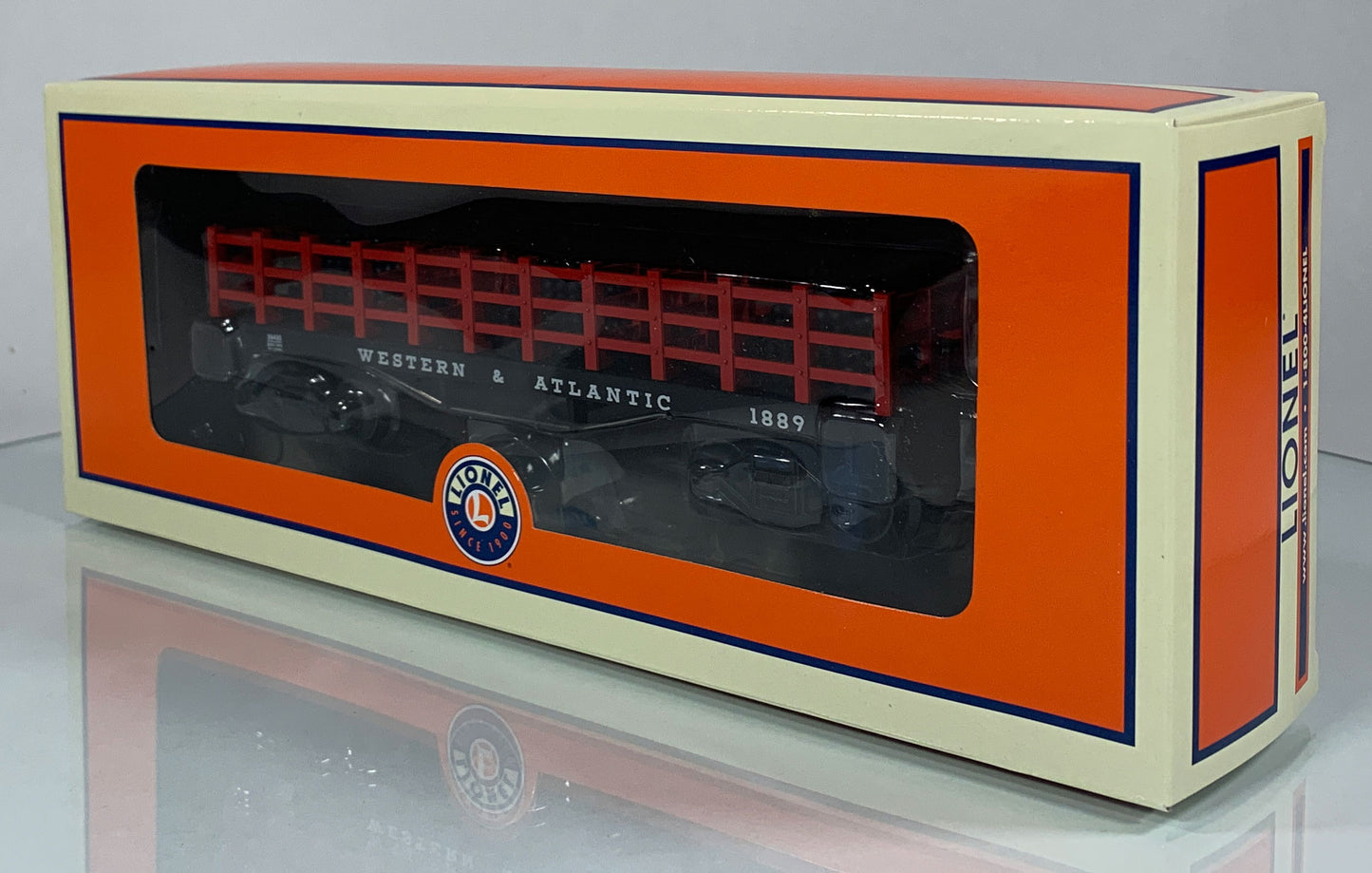 LIONEL • O GAUGE • 2010 Western & Atlantic Cannonball Flatcar 6-39490 • NEW OLD STOCK