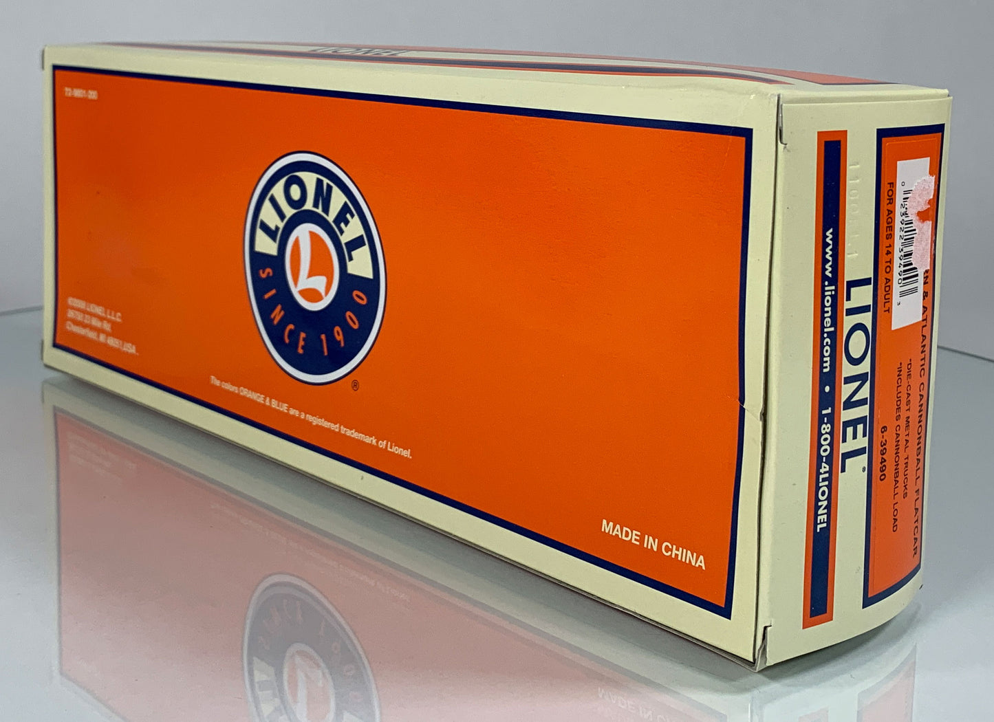 LIONEL • O GAUGE • 2010 Western & Atlantic Cannonball Flatcar 6-39490 • NEW OLD STOCK