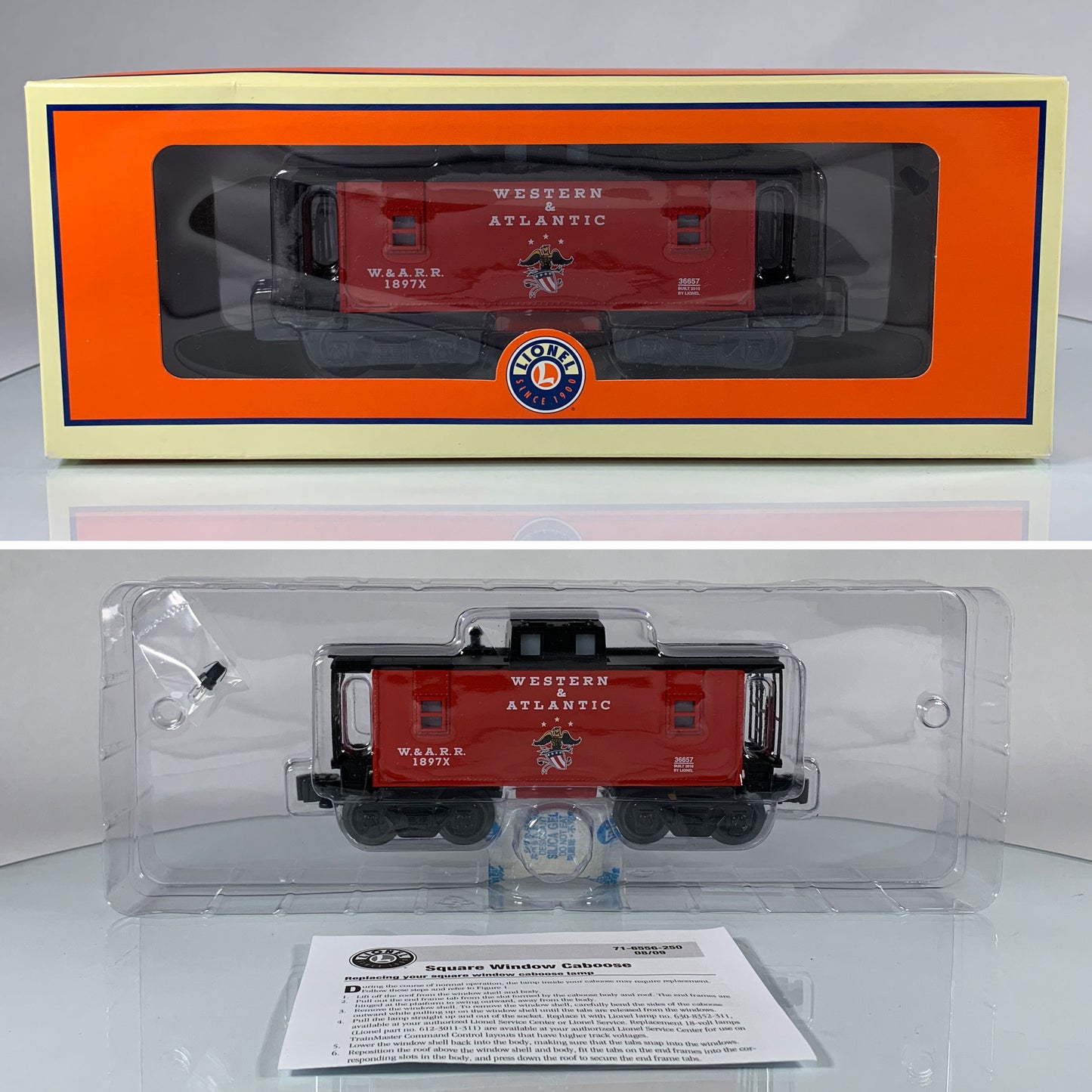LIONEL • O GAUGE • 2010 Western & Atlantic Illuminated Caboose 6-36657 • NEW OLD STOCK