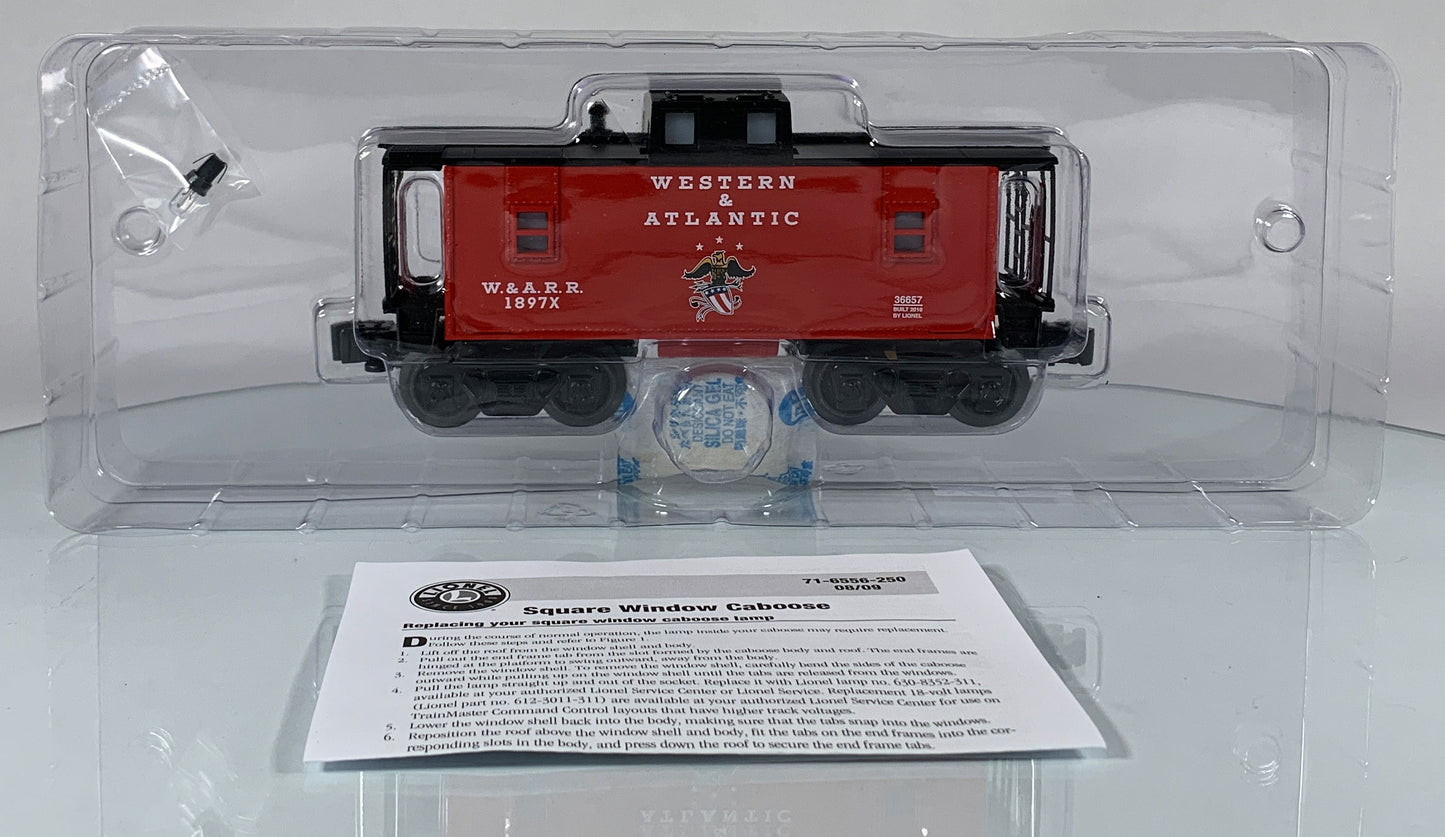 LIONEL • O GAUGE • 2010 Western & Atlantic Illuminated Caboose 6-36657 • NEW OLD STOCK