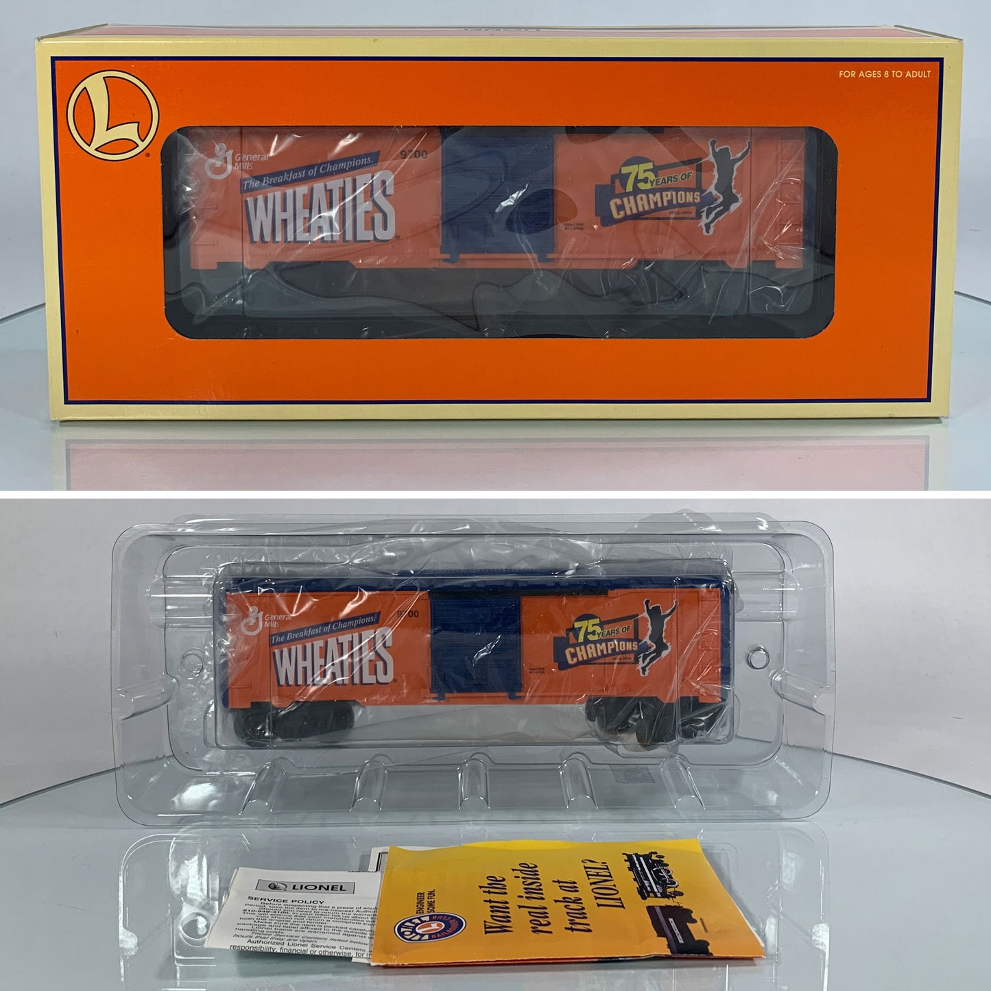 LIONEL • O GAUGE • 1999 Wheaties Boxcar 6-26257 • NEW OLD STOCK