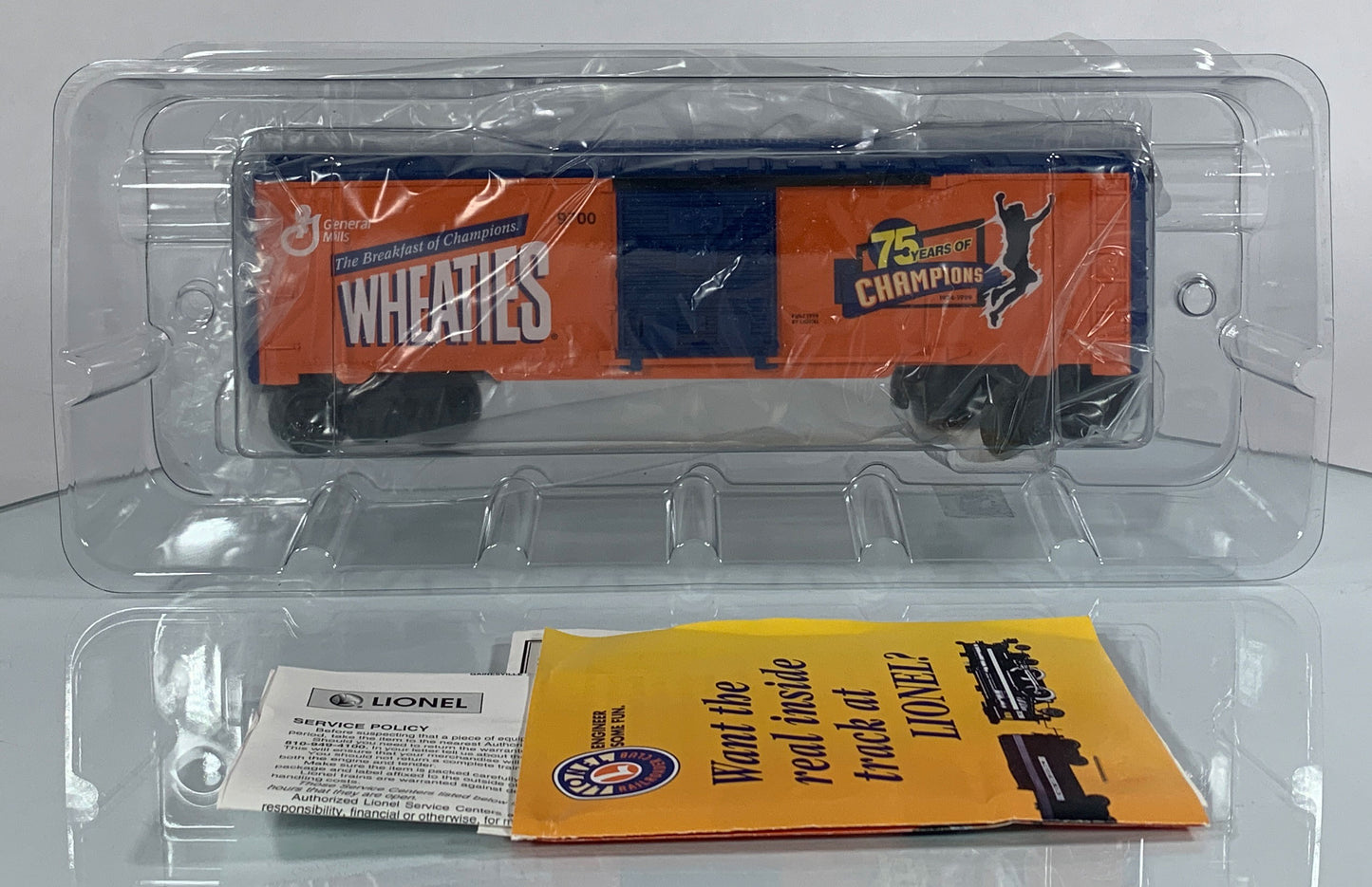 LIONEL • O GAUGE • 1999 Wheaties Boxcar 6-26257 • NEW OLD STOCK