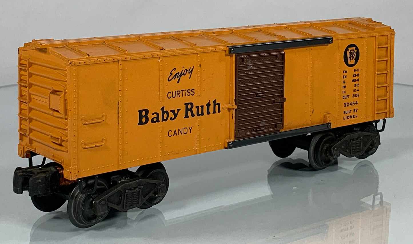 LIONEL • O GAUGE • 1946-1947 Postwar x2454 Baby Ruth Boxcar • VERY GOOD COND