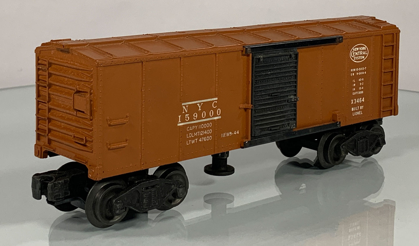 LIONEL • O GAUGE • 1949-1951 Postwar x3464 New York Central Operating Boxcar • VERY GOOD COND