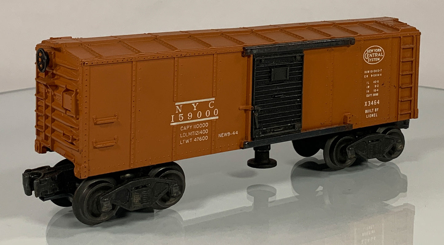 LIONEL • O GAUGE • 1949-1951 Postwar x3464 New York Central Operating Boxcar • VERY GOOD COND