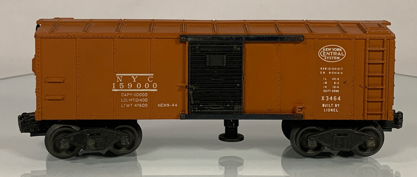 LIONEL • O GAUGE • 1949-1951 Postwar x3464 New York Central Operating Boxcar • VERY GOOD COND