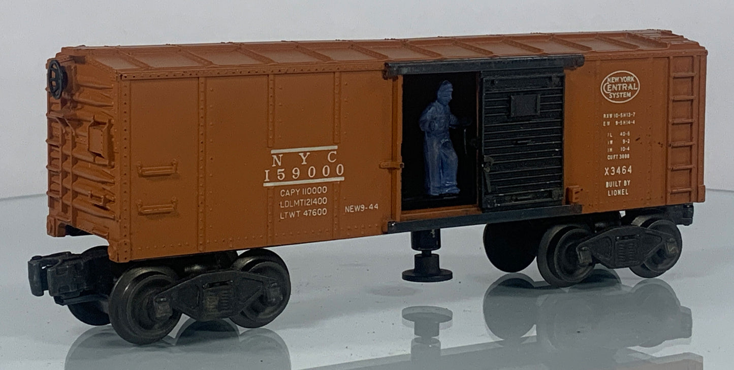 LIONEL • O GAUGE • 1949-1951 Postwar x3464 New York Central Operating Boxcar • VERY GOOD COND