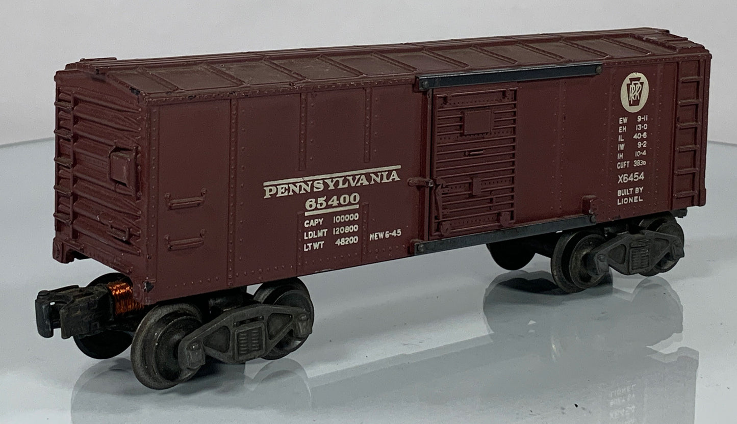 LIONEL • O GAUGE • 1952 Postwar x6454 Pennsylvania Boxcar • VERY GOOD COND