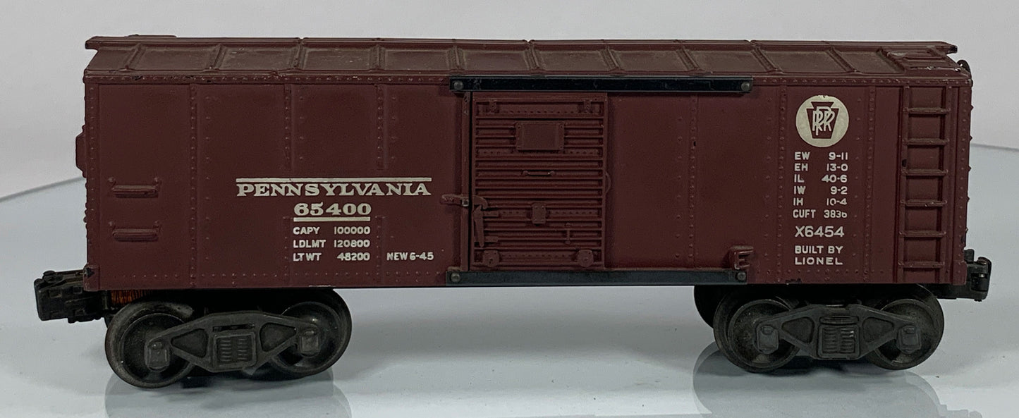 LIONEL • O GAUGE • 1952 Postwar x6454 Pennsylvania Boxcar • VERY GOOD COND